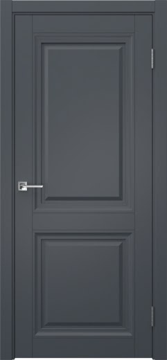 Межкомнатная дверь София 2 багет 2 экошпон антрацит