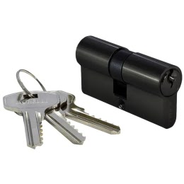 Механизм цилиндровый 70CBL (с перфо-ключом, черный)