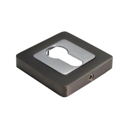 Накладка под цилиндр MH-KH-S55 GR/PC (графит / хром)