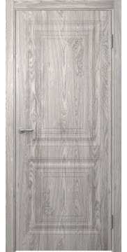 Межкомнатная дверь Ларго 2 экошпон дуб европейский серый, с фрезеровкой — 0262