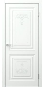 Межкомнатная дверь классика, Ларго 2Ф (эмаль белая)