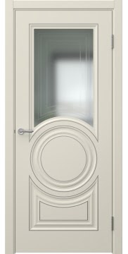  Скандинавия 5 (эмаль RAL 9001 патина серебро, со стеклом)