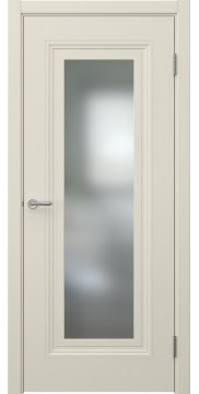 Кремовая дверь, Скандинавия 8 (эмаль RAL 9001, со стеклом)