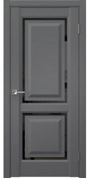 Межкомнатная дверь София 2 экошпон антрацит, лакобель черный — 0897