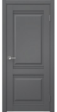 Межкомнатная дверь серого цвета, София 2 (экошпон антрацит)